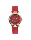Elegancki zegarek diamentami tarcza z cyrkoniami na co dzień luksusowy modnuy różowy czarny niebieski brązowy czerwony