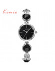 KIMIO Fanshion jakości kryształ bransoletka z diamentami Quartz zegarki kobiety zegarki 2018 marki luksusowe panie zegarki na rę