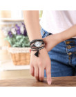 Modny elegancki zegarek dla kobiet damski na rękę dla dziewczyny kwarcowy analogowy z bransoletką
