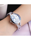 KIMIO rzeźba kwiat koniczyny zegarki damskie Top marka zegarek kwarcowy kobiety sukienka bransoletka zegarek na co dzień kobiet 