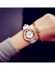 Klasyczne mody zegarek na rękę kobiet Retro Design skórzany pasek analogowe Alloy kwarcowy zegarek na rękę 2018 bransoletka zega