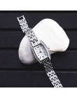 Moda srebrny zegarek kobiety damskie zegarki na bransolecie luksusowe zegarek damski z kryształkami górskimi kobiety zegarki zeg