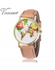 Moda zegarek kwarcowy mężczyźni Unisex mapa świata samolot podróży dookoła świata skórzana sukienka kobiety zegarki na rękę Hot 