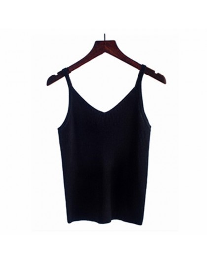 GOPLUS 2019 wiosna Sexy Crop Top z dzianiny bez rękawów top kobiety bluzka miękkie V Neck topy kobiet kamizelka bez rękawów Casu