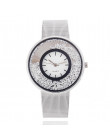 Panie srebrny ze stali nierdzewnej kwarcowy zegarek, eleganckie i luksusowe złoty damskie zegarki z diamentami marki sukienka ze