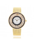 Panie srebrny ze stali nierdzewnej kwarcowy zegarek, eleganckie i luksusowe złoty damskie zegarki z diamentami marki sukienka ze
