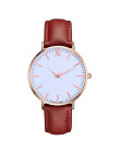 Relojes Mujer 2018 kwiaty retro paski kropki zegarek kobiety PU zegarek z paskiem skórzanym casual dress Watch zegarek dla pań D