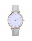 Relojes Mujer 2018 kwiaty retro paski kropki zegarek kobiety PU zegarek z paskiem skórzanym casual dress Watch zegarek dla pań D