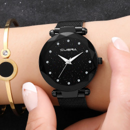 Kobiety Starry Sky zegarek silikonowy bransoletka analogowy zegarek kwarcowy panie biznesu zegarek na rękę 2019 trendy w modzie 