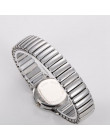 Zegarki damskie 2018 nowa moda srebrny pary ze stali nierdzewnej zegarek kwarcowy zegarek okrągły kobiety sukienka zegarki Montr