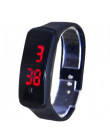 Sport LED zegarek cyfrowy gumy silikonowej ekran bransoletki z zegarkiem cukierki kolor moda kobiety mężczyźni zegarek wodoodpor