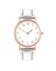 Prosty zegarek kwarcowy kobiet zegarek na rękę kobiety luksusowe cyfry arabskie wybierania możliwości panie zegarki Relogio Femi