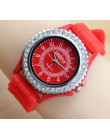 Luksusowa marka skórzany zegarek kwarcowy kobiety panie mężczyźni moda zegarek na bransolecie rękę zegar na rękę Relogio Feminin