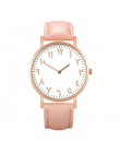Prosty zegarek kwarcowy kobiet zegarek na rękę kobiety luksusowe cyfry arabskie wybierania możliwości panie zegarki Relogio Femi
