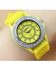 Luksusowa marka skórzany zegarek kwarcowy kobiety panie mężczyźni moda zegarek na bransolecie rękę zegar na rękę Relogio Feminin
