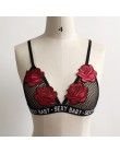 Koronki regulowane paski róża bandaż haftowane aplikacja owinięte w klatce piersiowej Top bielizna bralette panie Camisole lato 