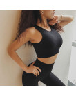 Colorvalue kamizelka typu bez szwu do biegania siłownia biustonosze kobiety z powrotem otwory Nylon trening Fitness Crop Tops bi