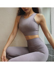 Colorvalue kamizelka typu bez szwu do biegania siłownia biustonosze kobiety z powrotem otwory Nylon trening Fitness Crop Tops bi