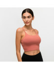 Colorvalue nowy szybkie suche wyściełane biustonosze Fitness Crop Tops kobiety solidna kamizelka-typ Nylon treningu jogi biuston