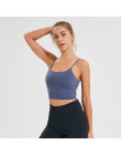 Colorvalue nowy szybkie suche wyściełane biustonosze Fitness Crop Tops kobiety solidna kamizelka-typ Nylon treningu jogi biuston