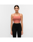 Colorvalue nowy szybkie suche wyściełane biustonosze Fitness Crop Tops kobiety solidna kamizelka-typ Nylon treningu jogi biuston