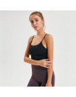 Colorvalue nowy szybkie suche wyściełane biustonosze Fitness Crop Tops kobiety solidna kamizelka-typ Nylon treningu jogi biuston