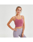 Colorvalue nowy szybkie suche wyściełane biustonosze Fitness Crop Tops kobiety solidna kamizelka-typ Nylon treningu jogi biuston