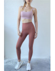 Podwójne ramiączka typu Spaghetti biustonosze sportowe Top kobiety stałe Push Up treningu Jogger biustonosze Fitness Crop topy z