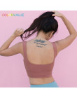 Colorvalue Push Up zwykły sportowy biustonosz Top kobiety szybkie suche kamizelka typu Fitness Crop Top joga biustonosze usztywn