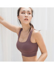 Colorvalue Push Up zwykły sportowy biustonosz Top kobiety szybkie suche kamizelka typu Fitness Crop Top joga biustonosze usztywn