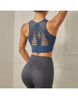Kobiety Sexy Mesh bez szwu biustonosz sportowy szybkie pranie biustonosz sportowy yoga top do biegania crop vest bielizna sporto