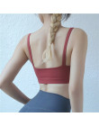 Colorvalue podwójne ramiączka typu Spaghetti biustonosze sportowe Top kobiety stałe Push Up treningu Jogger biustonosze Fitness 