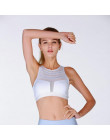 2018 kobieta biustonosz sportowy Top kobiety Crop Top przycięte biustonosz wierzchnia kamizelka Fitness Stretch Push Up kobiety 