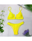 Sexy Bandeau Bikini 2019 nowy V Neck Bikini stroje kąpielowe Push Up stroje kąpielowe kobiet brazylijski Bikini Set kostiumy kąp