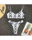Dwuczęściowy strój kąpielowy dla kobiet bikini na wakacje we wzory panterka klasyczny wygodny modny seksowny brazylijski