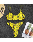 Dwuczęściowy strój kąpielowy dla kobiet bikini na wakacje we wzory panterka klasyczny wygodny modny seksowny brazylijski