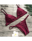 9 kolory stałe Bikini ustawić 2019 Sexy Push Up stroje kąpielowe kobiety brazylijski strój kąpielowy Bikini z niskim stanem Halt