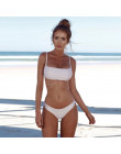 Bikini 2019 strój kąpielowy kobiety strój kąpielowy kobiety Bandeau bandaż Bikini Set push-up brazylijskie stroje kąpielowe kobi