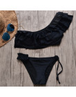 INGAGA bikini 2019 strój kąpielowy na jedno ramię wzburzyć stroje kąpielowe kobiety jednolity strój kąpielowy dla kobiet Sexy bi
