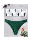 Bikinx Bandeau swimwear women push up swimsuit female Cactus Print micro bikini 2019 sexy bathing suit beach bathers Biquini new