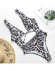 Red leopard Brazilian swimsuit one piece Plus size sexy bikini 2019 Push up swimwear women string monokini High cut bathing suit