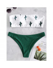 Bikinx Bandeau swimwear women push up swimsuit female Cactus Print micro bikini 2019 sexy bathing suit beach bathers Biquini new