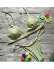 Damski strój kąpielowy 2019 kobiet push-up biustonosz usztywniany push-up bikini na plażę zestaw strój kąpielowy strój kąpielowy