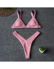 Strój kąpielowy damski Push Up Bikini brazylijski na plażę modny seksowny