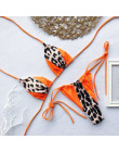 Dwuczęściowy strój kąpielowy dla kobiet bikini na wakacje we wzory neonowy klasyczny wygodny modny seksowny