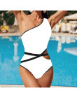 Strój kąpielowy jednoczęściowy Monokini seksowny na basen na plażę elegancki modny