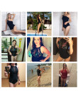 Strój kąpielowy jednoczęściowy damski modny dla puszystych kobiet plażowy maskujący Plus Size Push Up