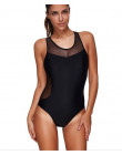 Strój kąpielowy jednoczęściowy damski modny dla puszystych kobiet plażowy maskujący Plus Size Push Up