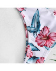 Sexy bikini kobiet 2019 zestaw mikro bikini Push Up cięte kwiaty strój kąpielowy dwuczęściowy kobiet bandażowy strój kąpielowy s