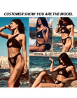 W X jedno ramię bikini 2019 klamra high cut strój kąpielowy Sexy stringi bikini Hollow out strój kąpielowy biały push up stroje 